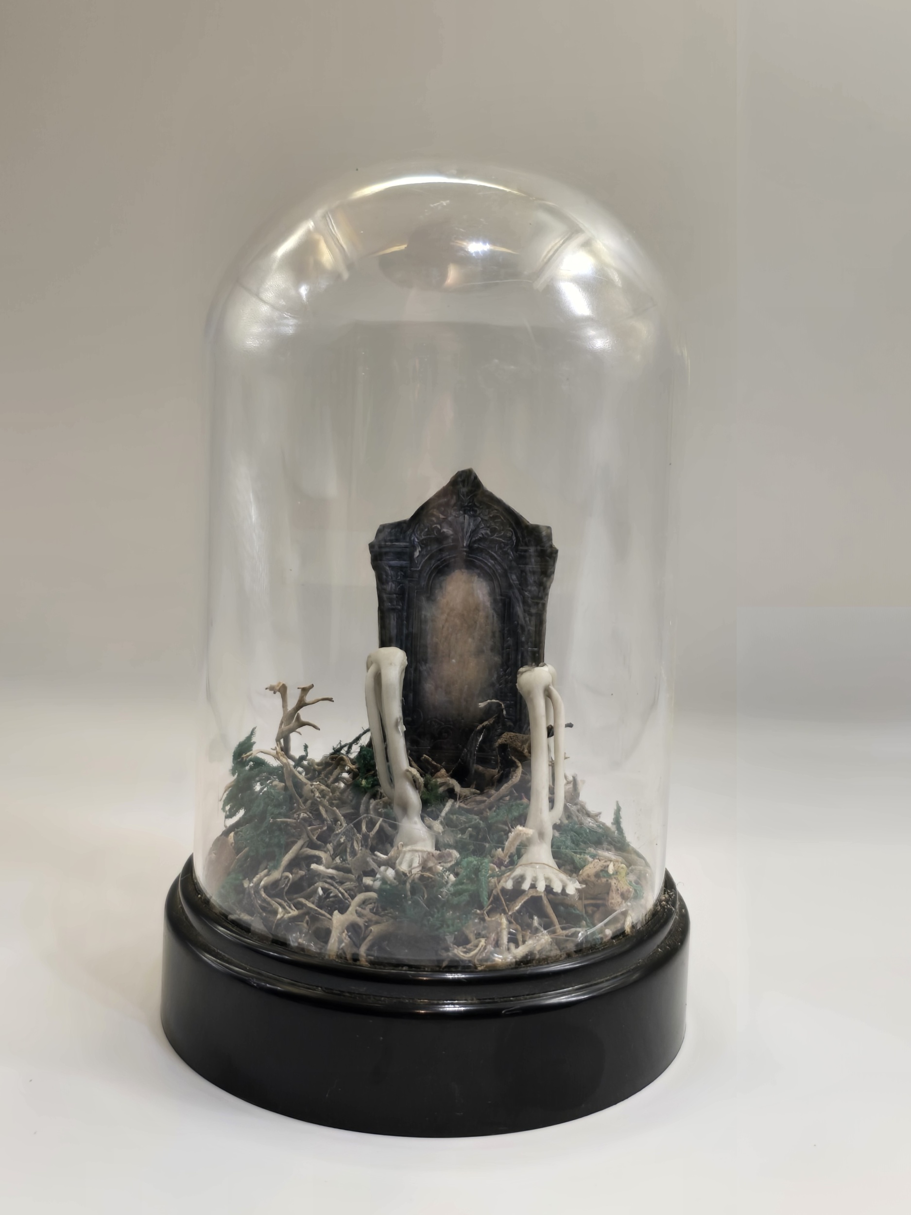 Rest In Peace Halloween Cloche Terrarium.